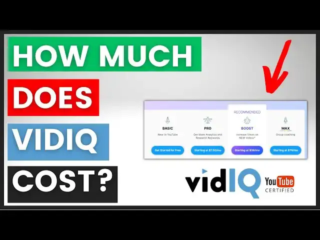 'Video thumbnail for VidIQ Pricing - How Much Does VidIQ Cost?'