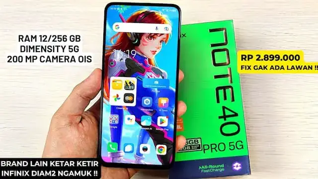 'Video thumbnail for VERSI 5G NYA LEBIH GILA !! INFINIX NOTE 40 PRO 5G - INILAH SPESIFIKASI LENGKAP DAN HARGA'