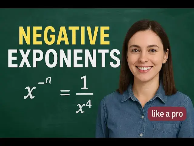 'Video thumbnail for Negative Exponents'
