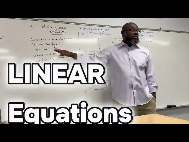 'Video thumbnail for How To Write Linear Equations'
