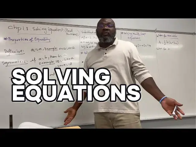 'Video thumbnail for How To Solve One & Multi Step Equations & Variables'