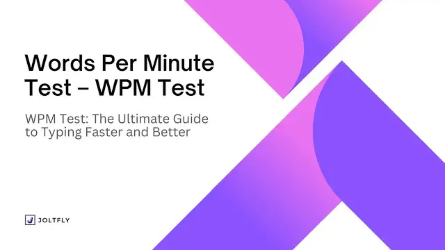 'Video thumbnail for Improve Your Typing Skills with the WPM Test'