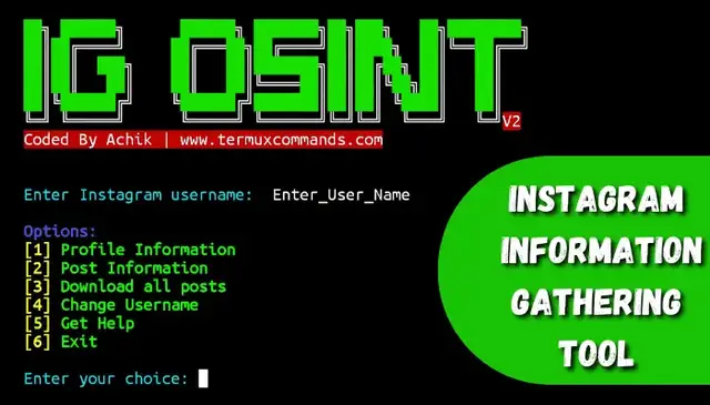 'Video thumbnail for Instagram information gathering tool'