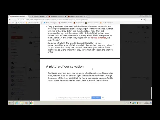 'Video thumbnail for Transfer Of Responsibility-From Elijah To Elisha & The Implications'