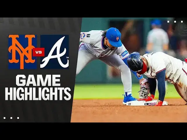 'Video thumbnail for New York Mets at Atlanta Braves Full-Game MLB Highlights! | 06/18/2025'