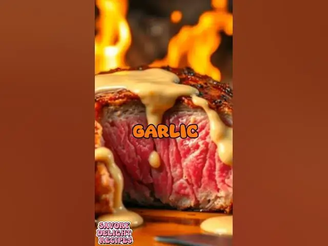 'Video thumbnail for ๐ฃ Sizzle Up Your Night: Steak with Bourbon Garlic Cream Sauce ๐ท๐ง๐ฅ'