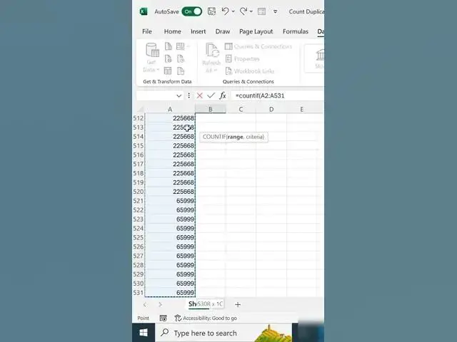 'Video thumbnail for Master Duplicate Counting In 60 Seconds excel shorts #excel #spreadsheetmagic'