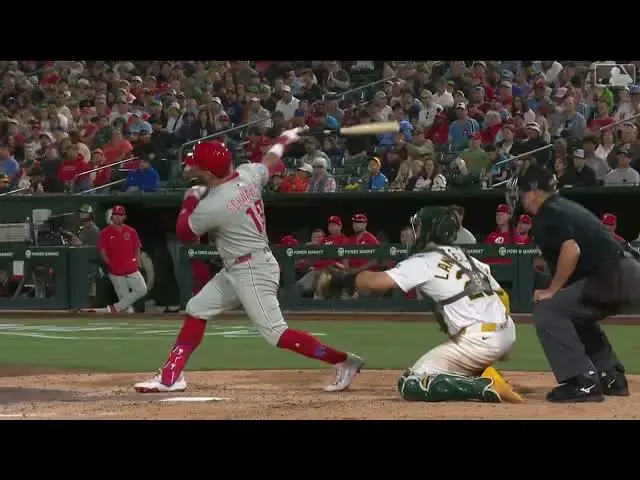 'Video thumbnail for Kyle Schwarber HAMMERS a Solo Home Run! | 18th HR of 2025 | Philadelphia Phillies | 05/24/2025'