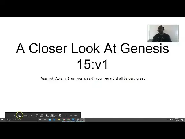 'Video thumbnail for A Closer Look At Genesis 15:1, Fear Not Abram,The Implications'