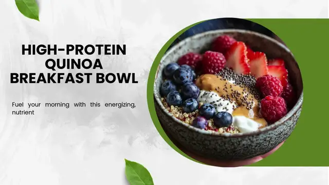 'Video thumbnail for Ultimate High-Protein Quinoa Breakfast Bowl with Greek Yogurt, Berries & Almond Butter | Clean Eating & Weight Loss'