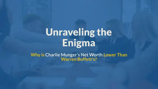 'Video thumbnail for Why is Charlie Munger’s Net Worth so much lower than Warren Buffett’s'