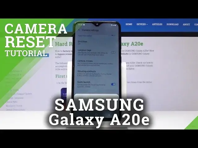 'Video thumbnail for How to Reset Camera in SAMSUNG Galaxy A20e - Camera Default Settings'