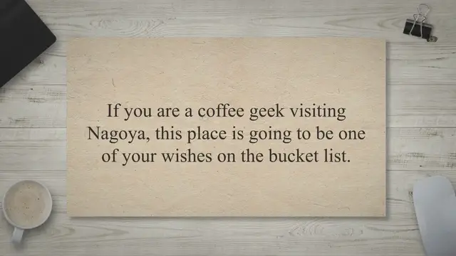 'Video thumbnail for The best specialty coffee shop in Nagoya "Glitch Coffee Nagoya"'