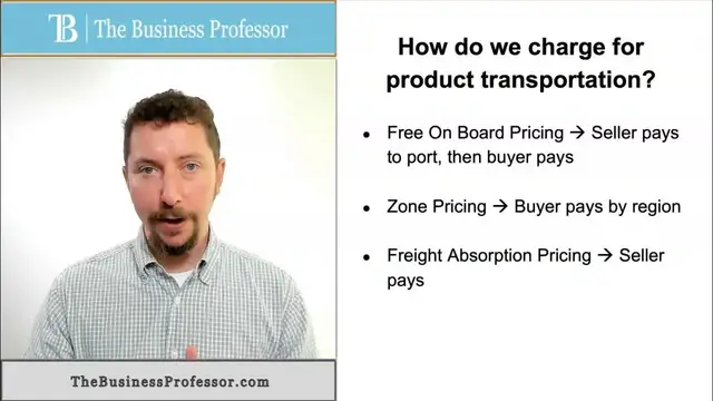 'Video thumbnail for Marketing - Charging for Product Transportation'