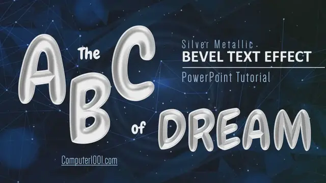 'Video thumbnail for Metallic Bevel Text Effect PowerPoint Tutorial'