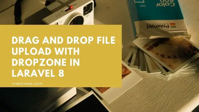 'Video thumbnail for Drag and Drop file upload with Dropzone in Laravel 8'