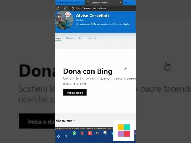 'Video thumbnail for Microsoft Rewards: vincere premi facendo ricerche su internet'