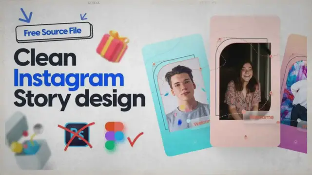 'Video thumbnail for Free Clean Instagram Story ideas design - Figma template'