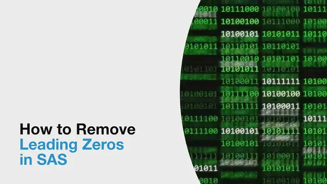 'Video thumbnail for Remove Leading Zeros in SAS'