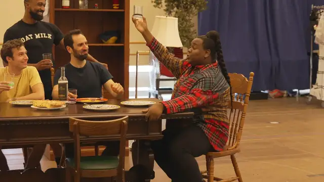 'Video thumbnail for Watch Alex Newell & Cast of THE LAST SUPPER Sing 'Raise a Glass''