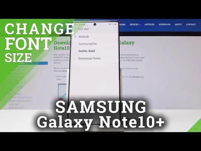 'Video thumbnail for How to Change Font Size in SAMSUNG Galaxy Note10+'