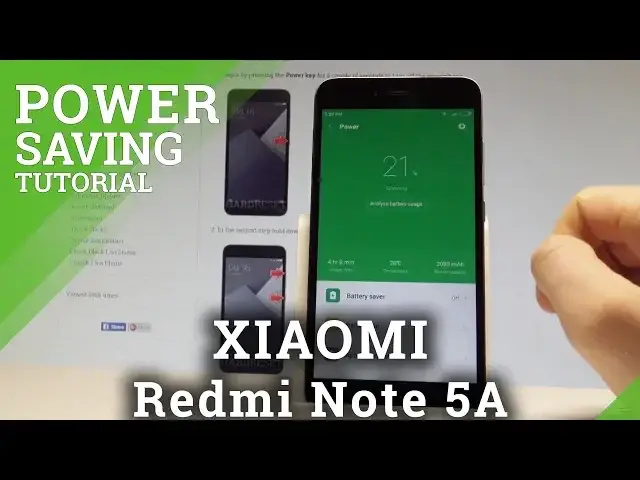'Video thumbnail for How to Use Power Saving in XIAOMI Redmi Note 5A - Battery Saver |HardReset.info'