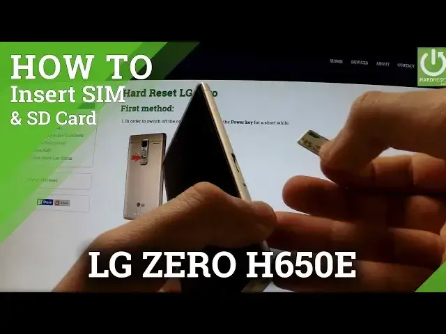 'Video thumbnail for LG Zero H650E - How to Insert SIM card and Micro SD card'