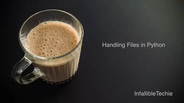 'Video thumbnail for Handling Files in Python'