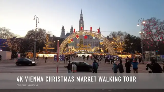 'Video thumbnail for 4K Vienna Christmas Market Walking Tour ASMR'