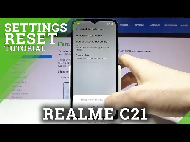 'Video thumbnail for How to Reset System Settings in Realme C21 – Restore System Defaults'