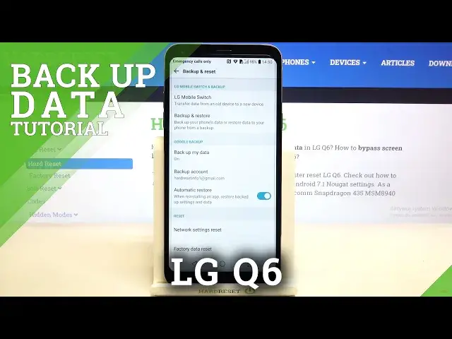 'Video thumbnail for How to Enable Google Backup in LG Q6 – Find Backup Data Option'