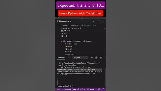 'Video thumbnail for Python Error Name is not defined - Why This Error? #shorts'