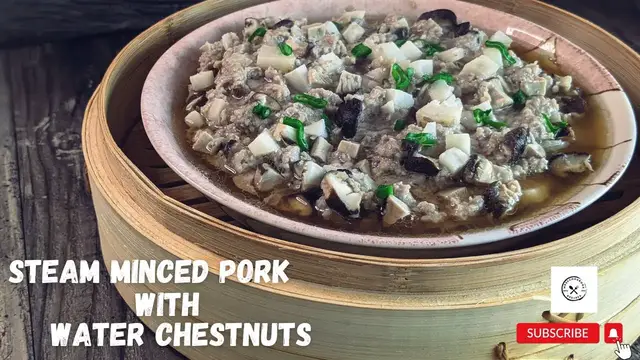'Video thumbnail for A Classic Chinese Recipe: Steamed Minced Pork with Water Chestnuts @mrs5cookbook'