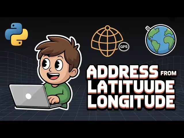 'Video thumbnail for Python 3 Reverse Geocoding Script to Convert Latitude & Longitude to Location Using geopy Library'
