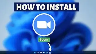 'Video thumbnail for How to install Zoom on Windows 11, 10 - Zoom Meetings Installation Tutorial'