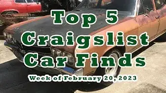 'Video thumbnail for Top 5  Craigslist Car Finds for the Week of February 20, 2023'