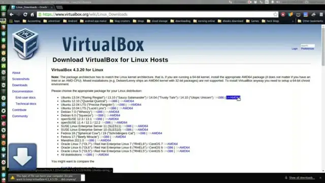 'Video thumbnail for How to install genymotion and run android apps (whatsapp) on Ubuntu 14.10/Linux Mint or others'