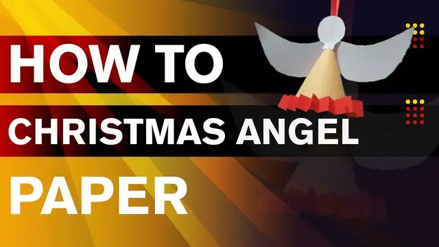'Video thumbnail for How to Make a Paper Angel | How to Make Christmas Angels | DIY Christmas Angel'