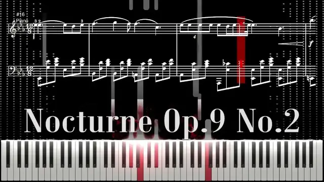 'Video thumbnail for "Nocturne Op. 9 No. 2" Piano Tutorial | Sheet Music | Chopin'