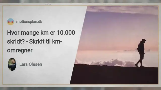 'Video thumbnail for Skridtlængde & kilometertabel: Hvor lang er din gåtur?'