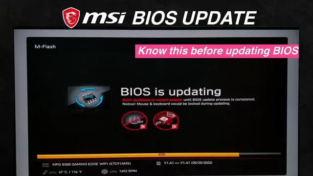'Video thumbnail for How To Update MSI BIOS Using M-FLASH'
