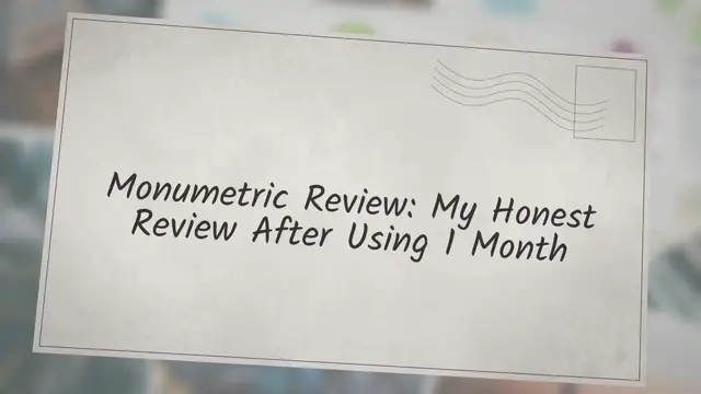 'Video thumbnail for Monumetric Review: My Honest Review After Using 1 Month'