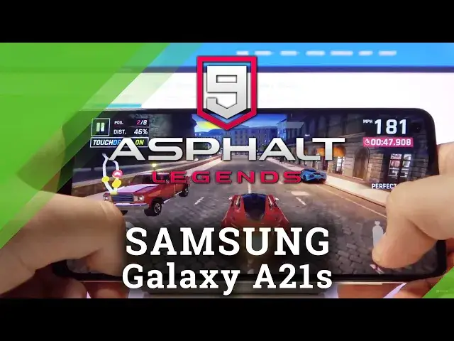 'Video thumbnail for Asphalt 9 on SAMSUNG Galaxy A21s - Performance Checkup'