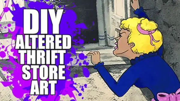 'Video thumbnail for Upcycling Old Thrift Store Art '