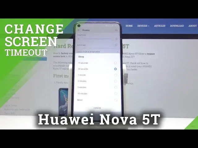 'Video thumbnail for How to Change Screen Timeout in HUAWEI Nova 5T'