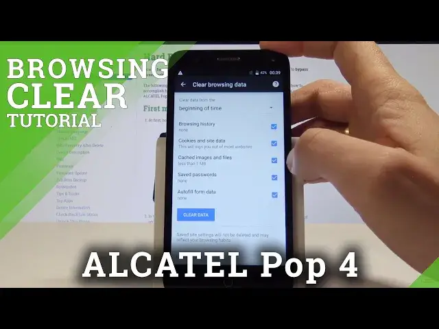 'Video thumbnail for How to Clear Browsing Data on ALCATEL Pop 4 - Delete Browser History'