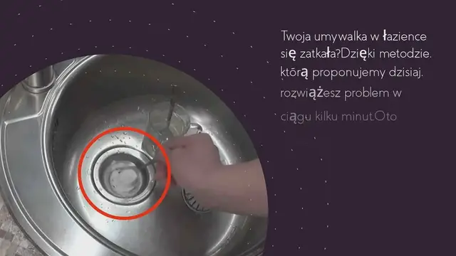 'Video thumbnail for Prosty i naturalny sposób na uwolnienie zatkanego zlewu: możesz to zrobić, jeśli to zrobisz'