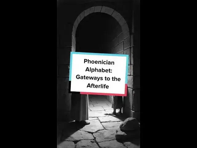 'Video thumbnail for Phoenician Alphabet: Gateways to the Afterlife'