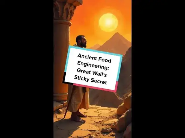'Video thumbnail for Ancient Food Engineering: Great Wall’s Sticky Secret'