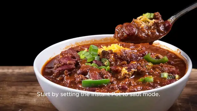 'Video thumbnail for Instant Pot Chili'